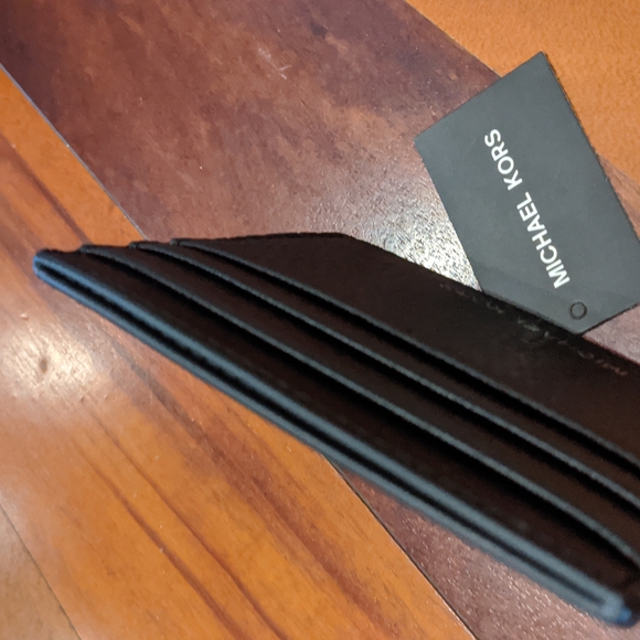 Michael Kors Pebbled Leather Cooper Tall Card Case  + Dust Bag  Nwt ❤️ - Picture 5 of 6